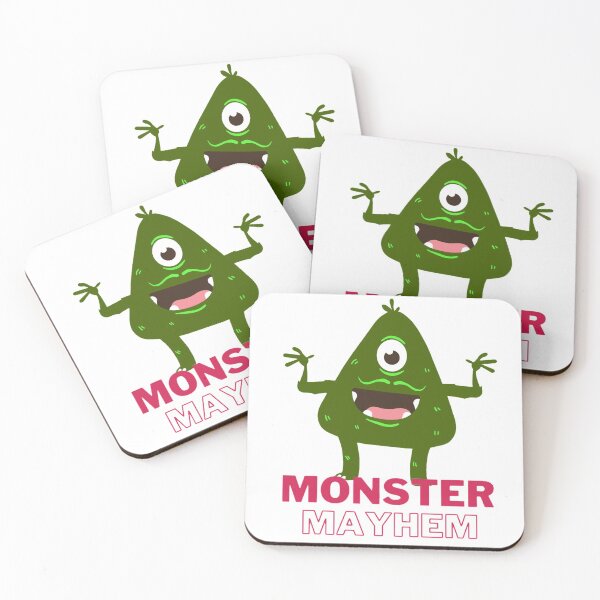 Item preview, Green animated monster - Monster Mayhem designed and sold by priyankajustine.