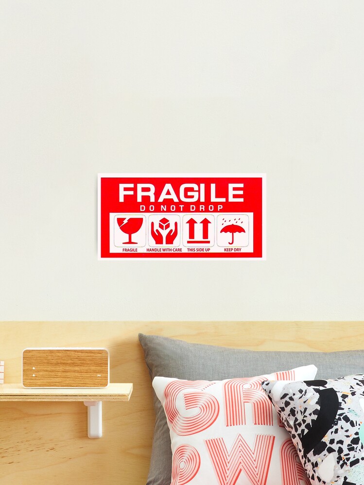 fragile warning label