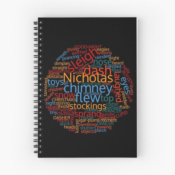 Item preview, 'Twas the Night Before Christmas-Word Cloud designed and sold by Tom Carpenter.