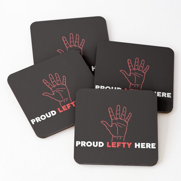 Item preview, Proud Lefty Here - Red Left Hand Palm designed and sold by leo121687.