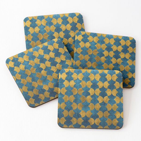 Item preview, Egyptian Nights Gold and Teal Pattern designed and sold by T-shirt-Designs.
