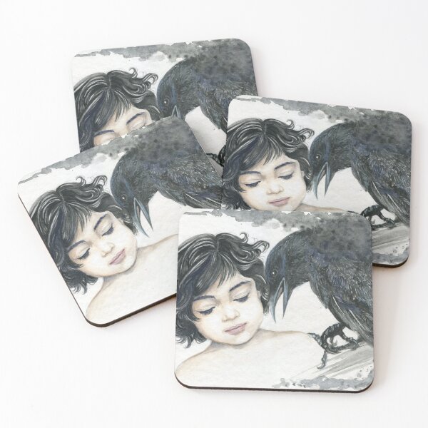 Item preview, The little girl and the crow designed and sold by Tsuya Shop.