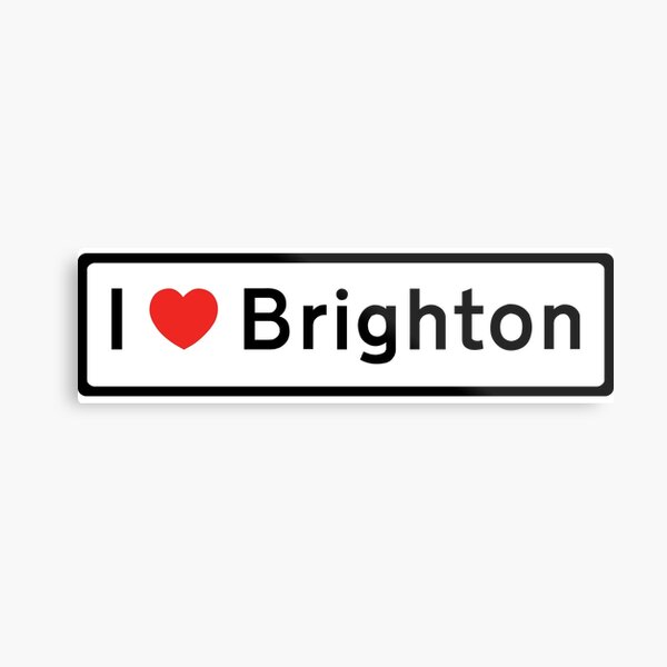 I Love Brighton! Metal Print