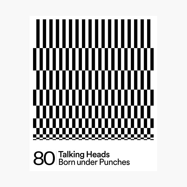 Talking Heads — Born Under Punches Photographic Print