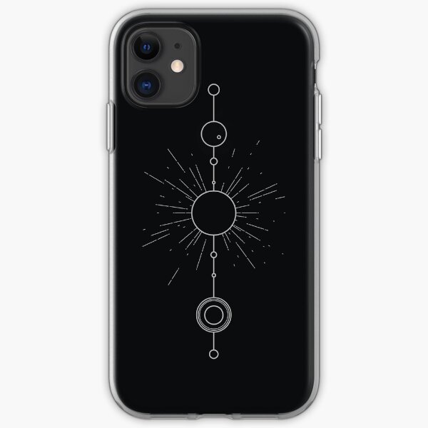Sol System - Silver iPhone Soft Case