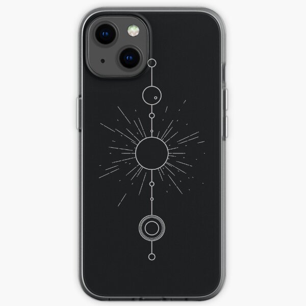 Sol System - Silver iPhone Soft Case