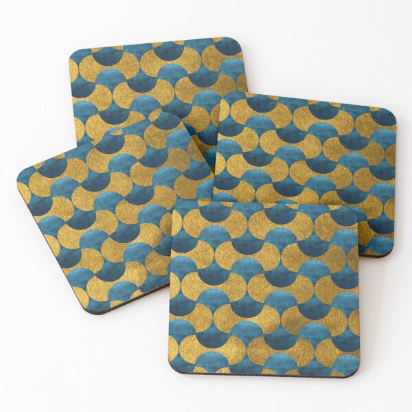 Item preview, Dubai Nights Gold and Teal Pattern designed and sold by T-shirt-Designs.