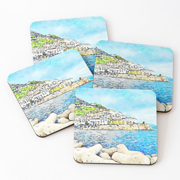 Item preview, Amalfi: seascape with white building of rhe village designed and sold by Giuseppe Cocco.