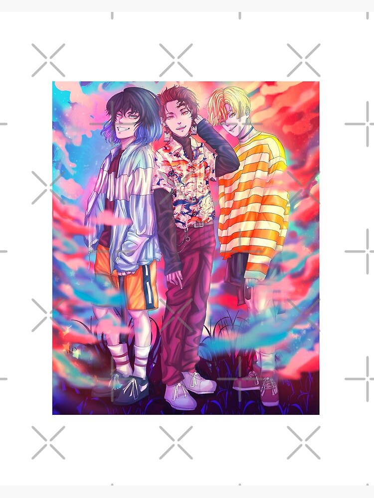 Tanjiro Zenitsu And Inosuke Kimetsu No Yaiba Art Board Print By Ashueiji Redbubble