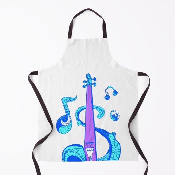Aperçu de l'œuvre T-Shirt String Violon Bleu Néon créée et vendue par YamaKasu.