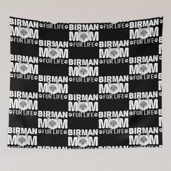 Item preview, Birman Cat Mom Fur Life Kitty Pun designed and sold by fatamyfan1.