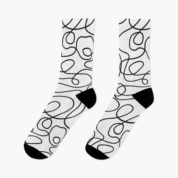 Item preview, Doodle Line Art Pattern | Black on White designed and sold by itsjensworld.