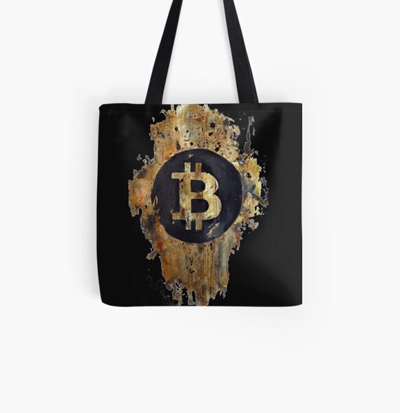 Sello Bitcoin Bolsa estampada de tela