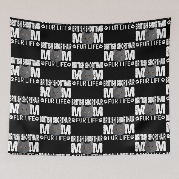 Item preview, British Shorthair Cat Mom Fur Life Kitty Pun designed and sold by fatamyfan1.