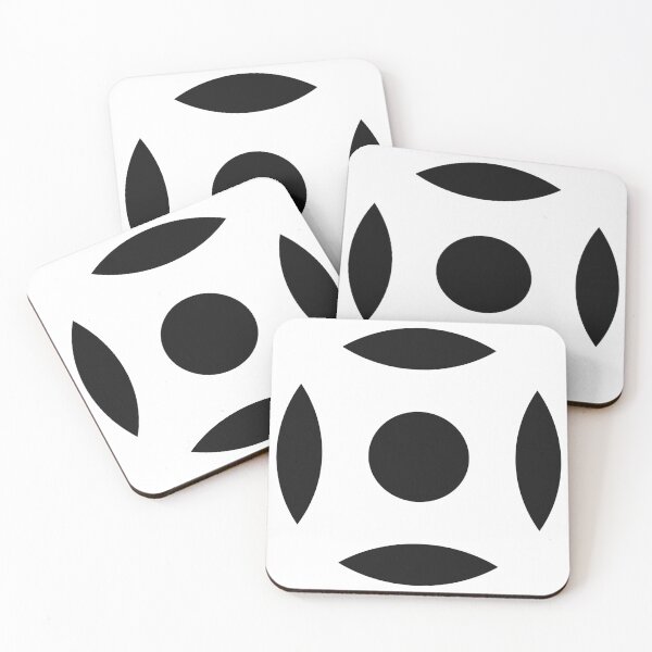 Item preview, Geometric Pattern: Intersect Circle: White/Jet designed and sold by Red Wolf.