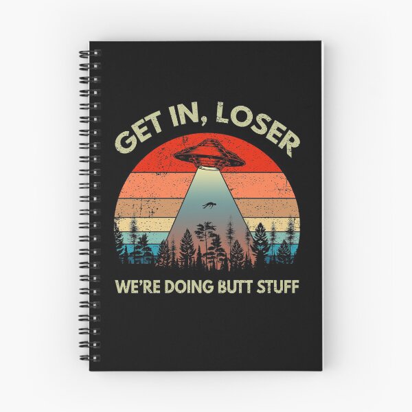 Artikelvorschau, Get In Loser Wir machen Butt Stuff UFO Alien Abduction Vintage Retro Style Geschenk entworfen und verkauft von Mfk Clothes.