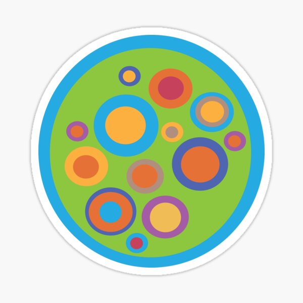 Retro Circles Sticker