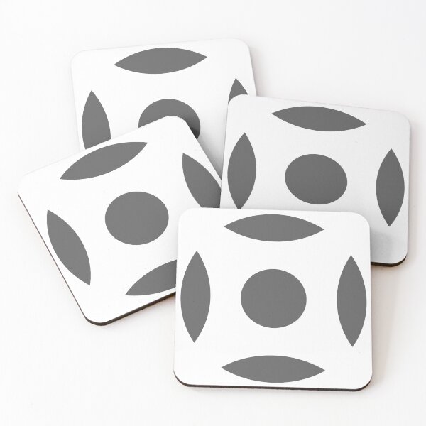 Item preview, Geometric Pattern: Intersect Circle: White/Granite designed and sold by Red Wolf.