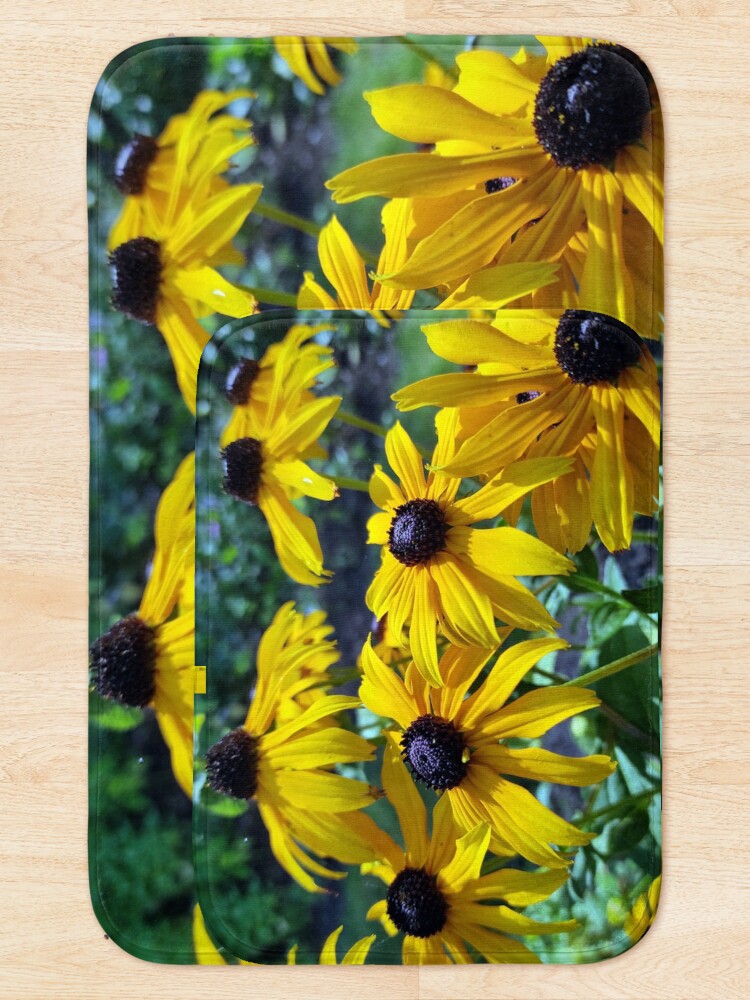 Alternative Ansicht von Gelber Sonnenhut Badematte
