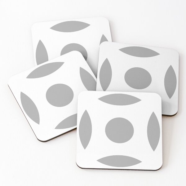 Item preview, Geometric Pattern: Intersect Circle: White/Silver designed and sold by Red Wolf.