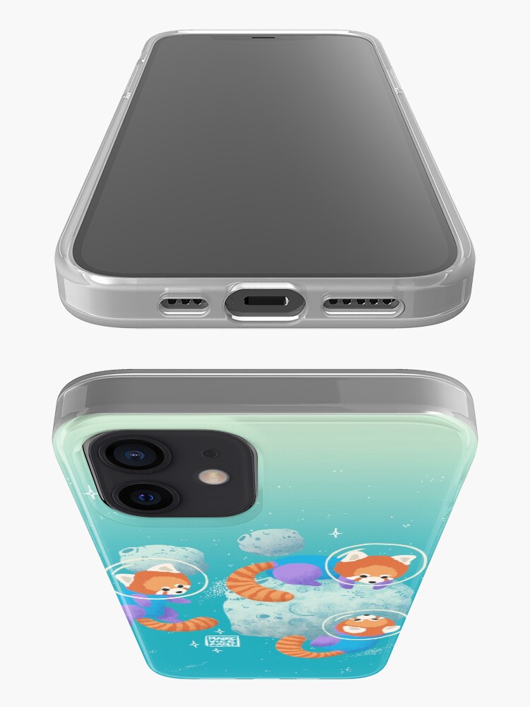 Alternate view of Red Space Pandas in Brighter Skies iPhone Case & Cover