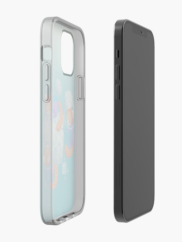 Alternate view of Red Space Pandas in Brighter Skies iPhone Case & Cover