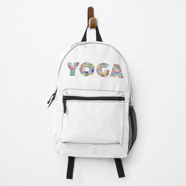 Item preview, Yoga Colorful Floral Typography designed and sold by mtidesigns.