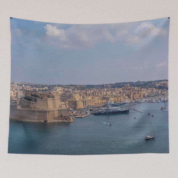 Item preview, View to the Fort St. Angelo, with part of the city Birgu, Malta designed and sold by lena-maximova.