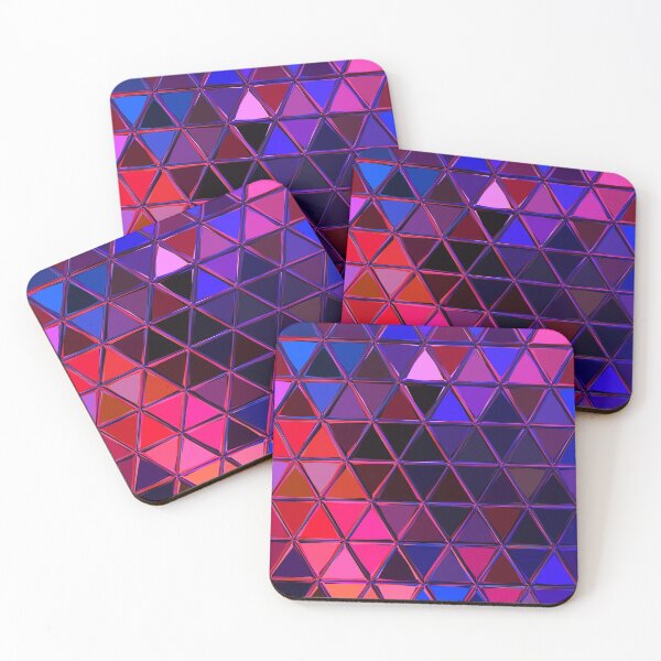 Item preview, Glowing Triangles of the Night Mosaic Pattern designed and sold by royrahul.
