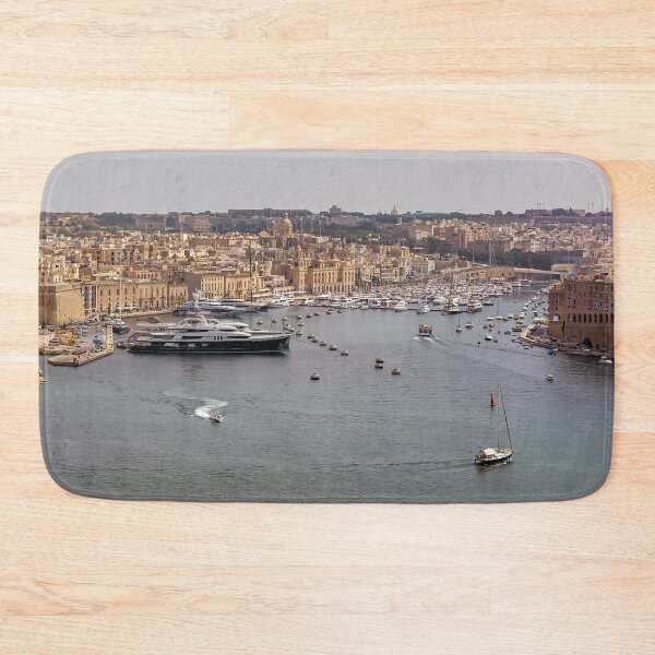 Item preview, View to the medieval city of Birgu (Vittoriosa), Malta designed and sold by lena-maximova.