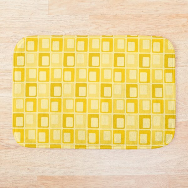 Aperçu de l'œuvre Rectangles de banane jaune rétro créée et vendue par weirdAffect.
