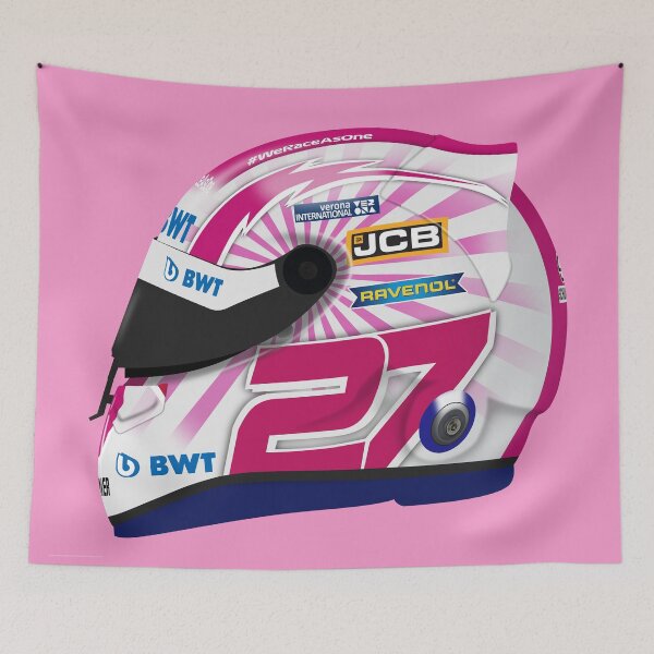 Item preview, Nico Hulkenberg - 2020 70th GP helmet left designed and sold by JageOwen.