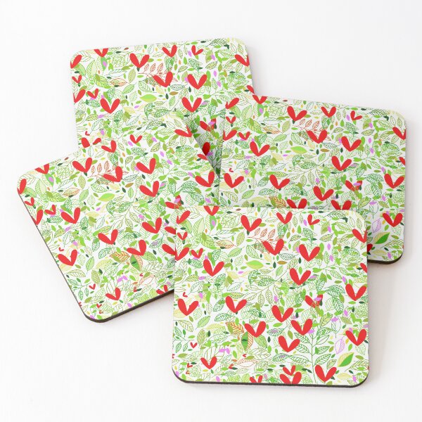 Item preview, Finger Hearts, leaves print -bestseller designed and sold by August-E.