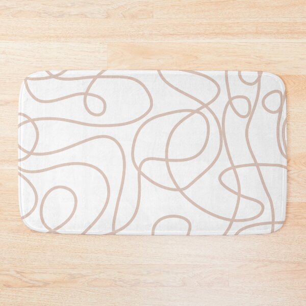 Item preview, Doodle Line Art Pattern | Soft Terracotta on White designed and sold by itsjensworld.