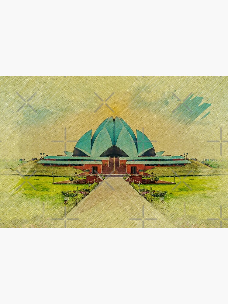 How to draw Lotus temple step by step so easy - YouTube