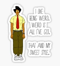 I Like Being Weird Sticker