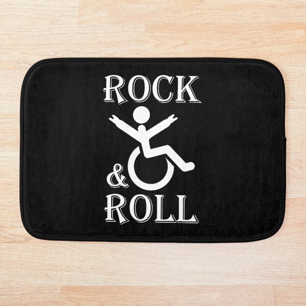 Aperçu de l'œuvre Jeu de mots en fauteuil roulant Rock and Roll créée et vendue par DeesDeesigns.