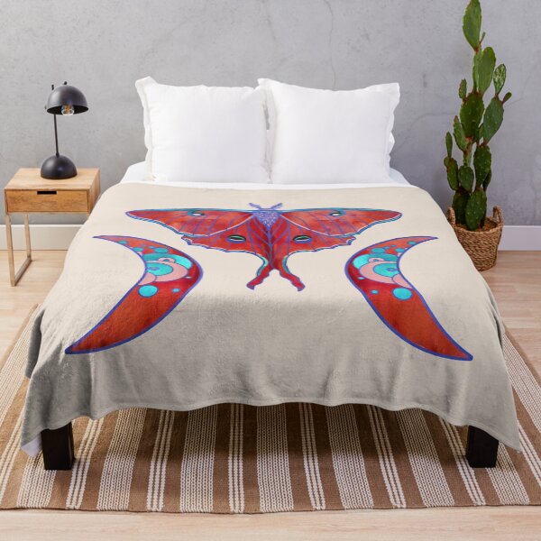 Item preview, Luna Moth and Triple Moon - Blood Red designed and sold by Olooriel.