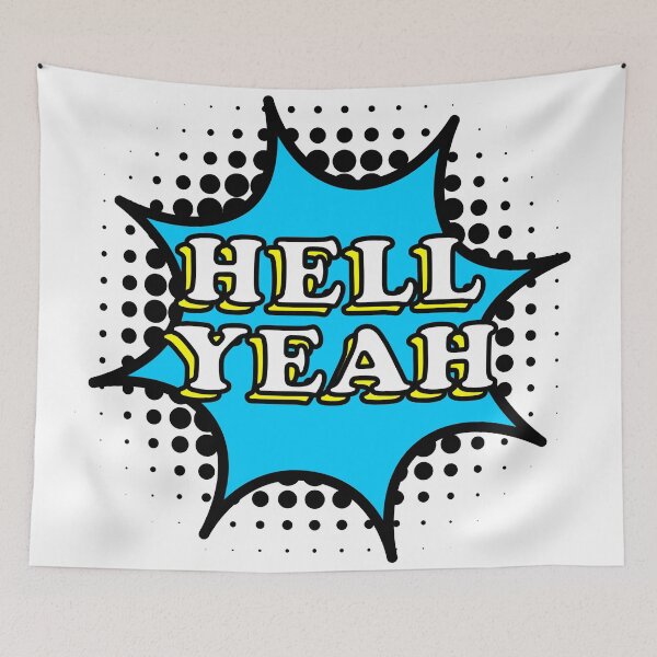 Item preview, Hell Yeah comic styled text designed and sold by Qestar.