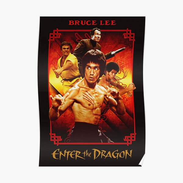 Enter The Dragon Poster By Fantasybrush Redbubble