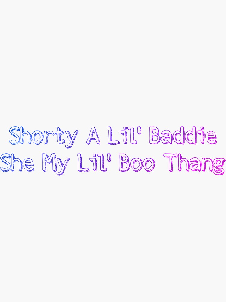 Shorty A Lil Baddie Sticker for Sale by Jonathan Dessins