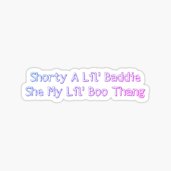 Shorty A Lil Baddie Sticker for Sale by Jonathan Dessins