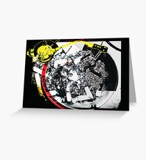 Cigarette Turntable Collage Greeting Card
