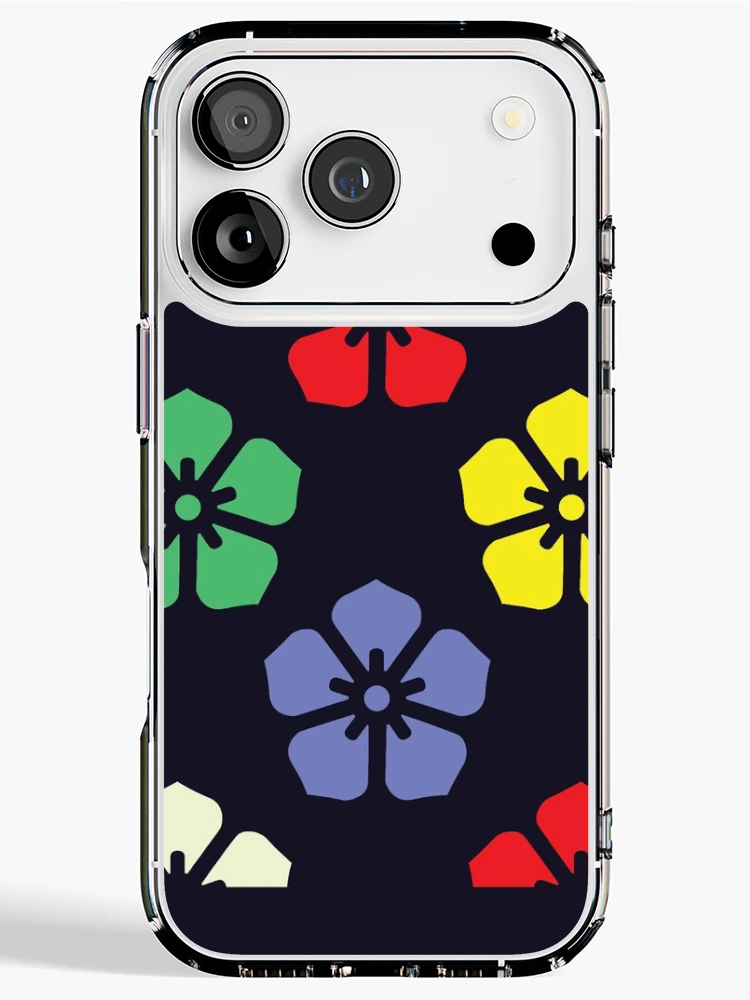 Thumbnail 1 of 5, iPhone Case, Colorful Flower Pattern designed and sold by LightInTheDark.