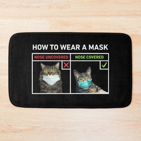 Item preview, How To Wear A Mask Cat Meme designed and sold by hadicazvysavaca.