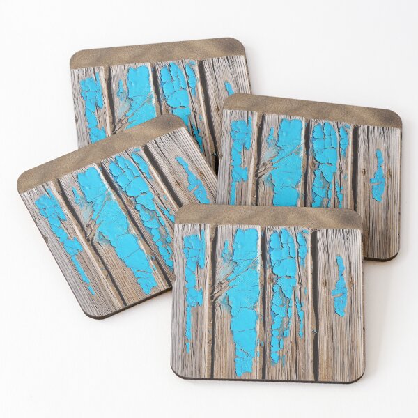 Item preview, Blue chipped paint on wood designed and sold by bernwebb.