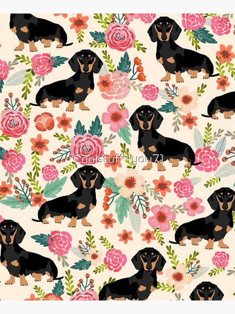 Thumbnail 6 of 6, Apron, Dachshund Dogs and flowers designed and sold by Coolstuff4you71.