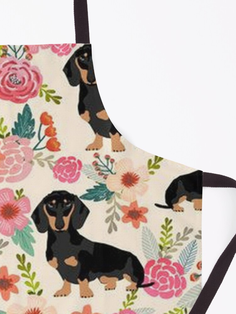 Thumbnail 3 of 6, Apron, Dachshund Dogs and flowers designed and sold by Coolstuff4you71.