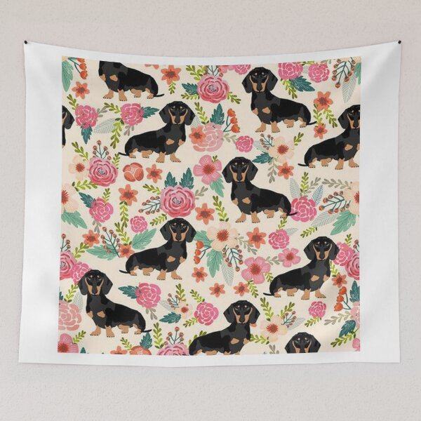 Item preview, Dachshund Dogs and flowers designed and sold by Coolstuff4you71.
