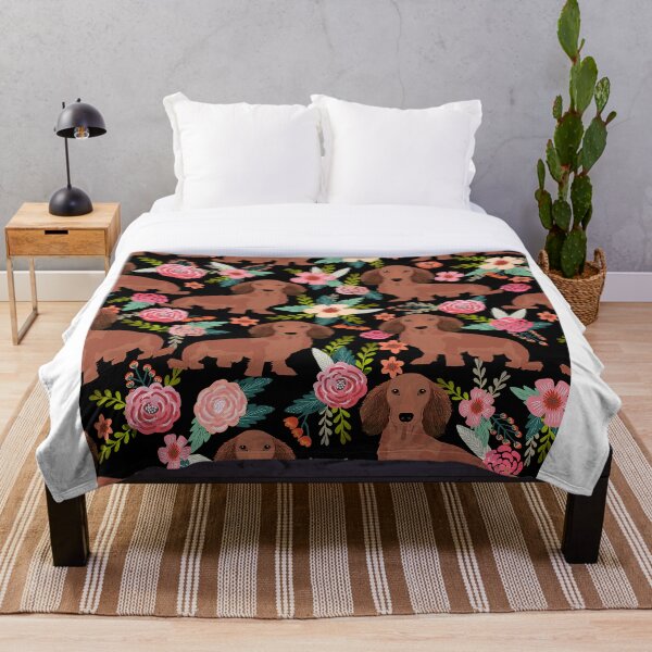 Artikelvorschau, Dackelhunde mit Blumen entworfen und verkauft von Coolstuff4you71.